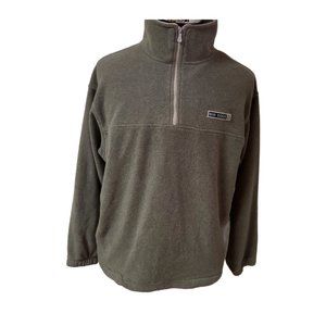 Big Dogs Polar Dogs High Tech Gear Medium Greyish Green 1/4 Zip Fleece Jacket